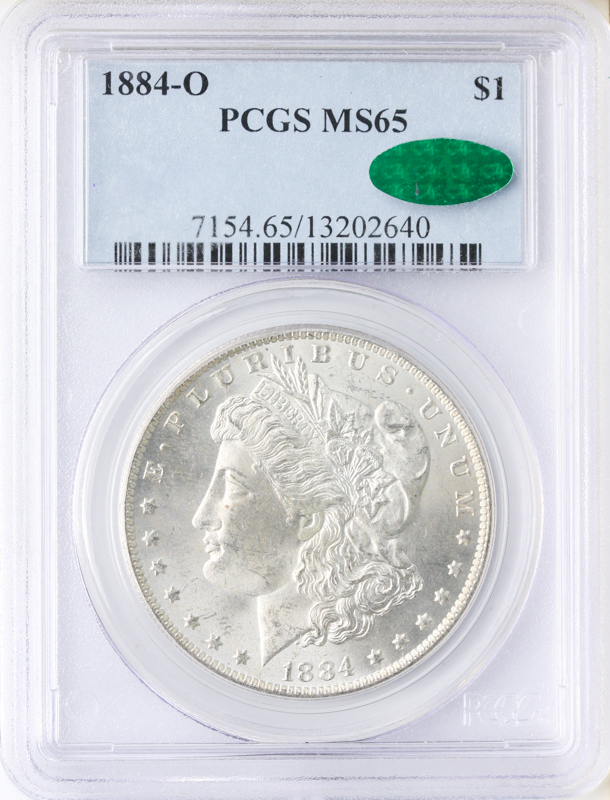 1884-O MORGAN $1 PCGS MS65 CAC