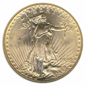 1908-D $20 Saint Gaudens No Motto NGC MS64 CAC