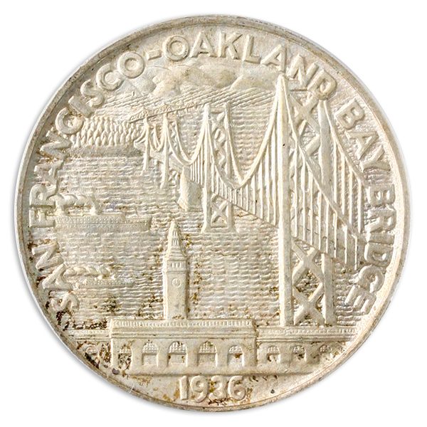 1936-S Bay Bridge Silver Commemorative PCGS MS65 1936-S Bay Bridge Silver Commemorative PCGS MS65
