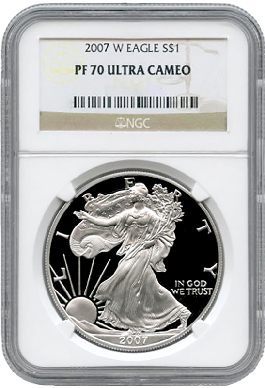2007 1 oz Silver American Eagle NGC PF70 Ultra Cameo