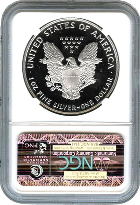 2007 1 oz Silver American Eagle NGC PF70 Ultra Cameo