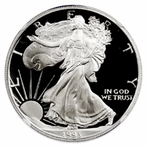 1993-P 1 oz Silver Eagle NGC
