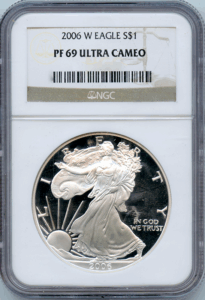2006-W 1 oz Silver American Eagle NGC PF69 Ultra Cameo