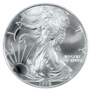 1998 1 oz Silver Eagle CACG