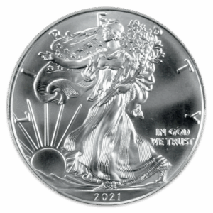 2021 1 oz T1 Silver Eagle CACG