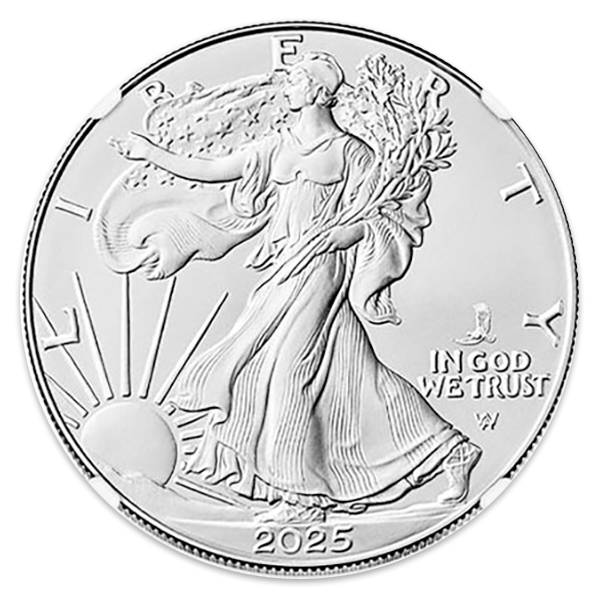 2025 1 oz Silver American Eagle -  Eagle Privy NGC MS70