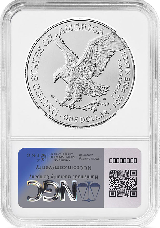 2025 1 oz Silver American Eagle -  Eagle Privy NGC MS70