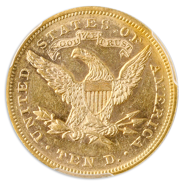 1868 $10 Liberty PCGS AU58 CAC