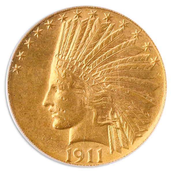 1911 $10 Indian AU58 1911 $10 Indian AU58