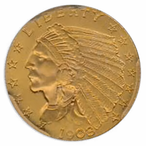 1908 $2.50 Indian PCGS PR65 CAC