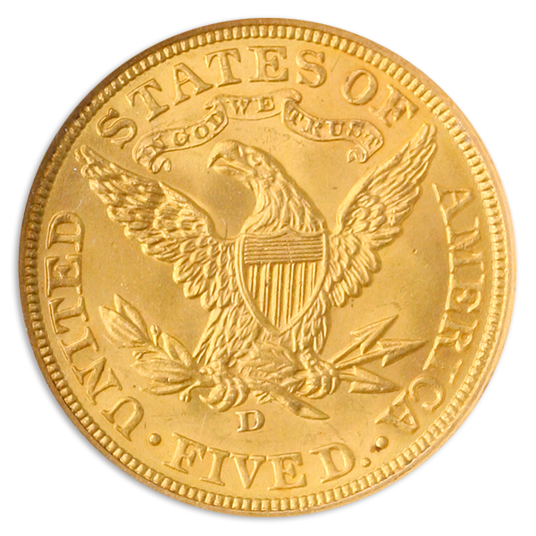 1907-D $5 Liberty NGC MS65 1907-D $5 Liberty NGC MS65