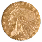 1908-D $5 Indian NGC MS63