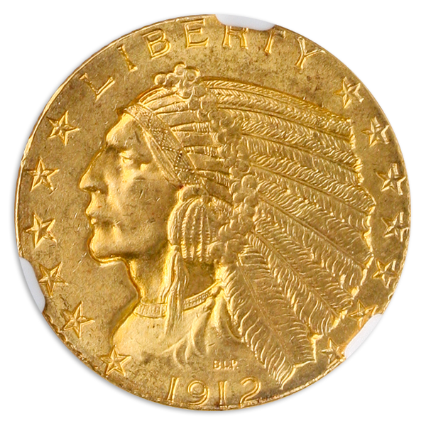 1912 $5 Indian NGC MS65 1912 $5 Indian NGC MS65