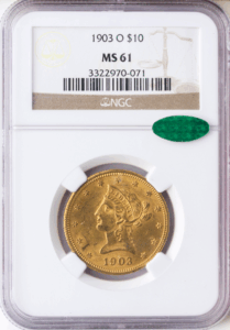1903-O $10 Liberty NGC MS61
