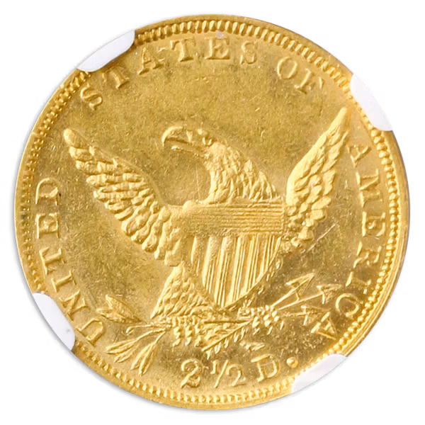 1836 $2 1/2 Liberty Script 8 NGC MS61 1836 $2 1/2 Liberty Script 8 NGC MS61