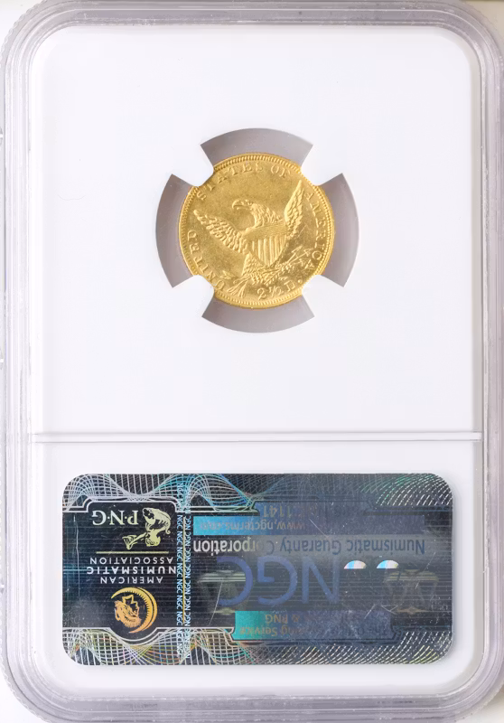 1836 $2 1/2 Liberty Script 8 NGC MS61 1836 $2 1/2 Liberty Script 8 NGC MS61