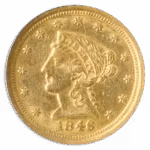 1846-O $2.50 Liberty NGC AU55