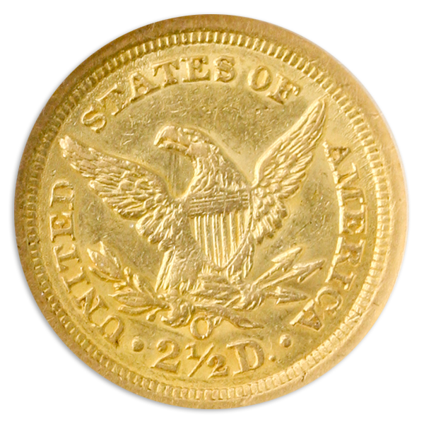 1846-O $2.50 Liberty NGC AU55 1846-O $2.50 Liberty NGC AU55