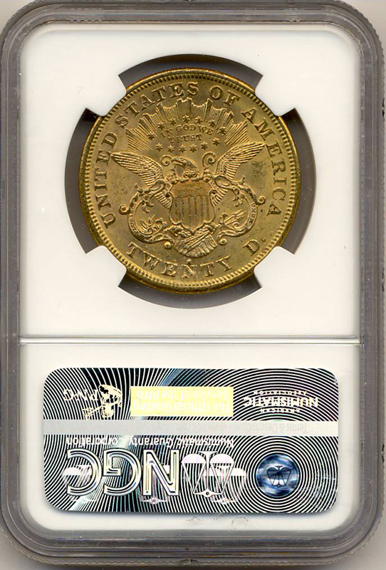 1873-S $20 Liberty Open 3 NGC MS61 CAC 1873-S $20 Liberty Open 3 NGC MS61 CAC