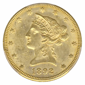1892-O $10 Liberty PCGS MS62 CAC