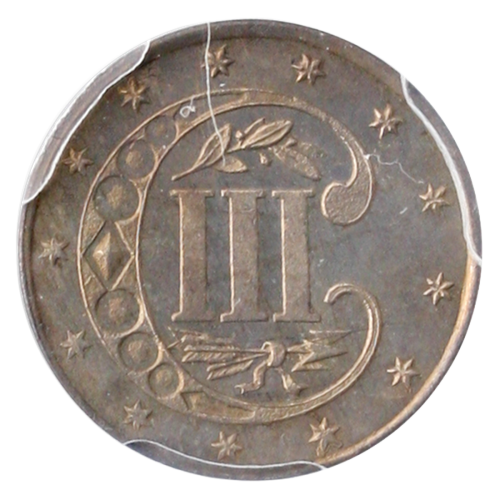 1861 3 Cent Silver PCGS PR66