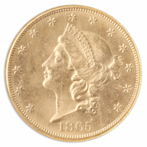 1865-S $20 Liberty SS REPUBLIC  NGC MS62