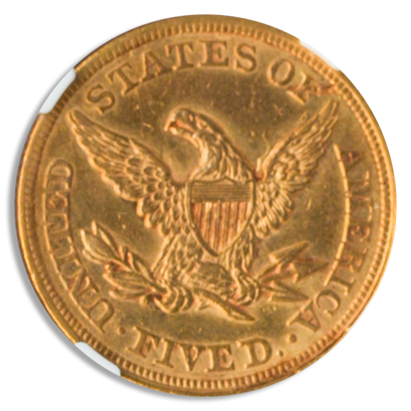 1864 $5 Liberty NGC AU55 1864 $5 Liberty NGC AU55