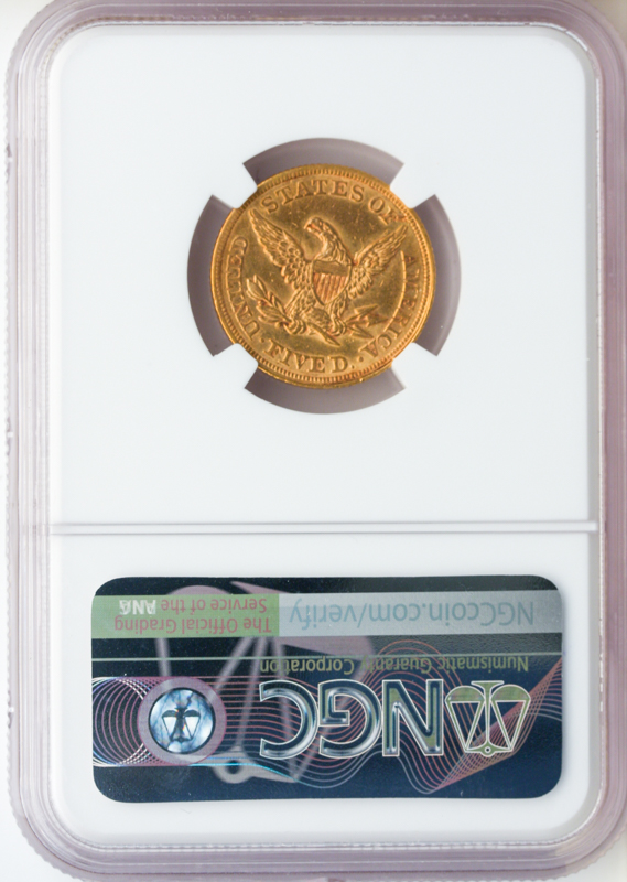 1864 $5 Liberty NGC AU55 1864 $5 Liberty NGC AU55