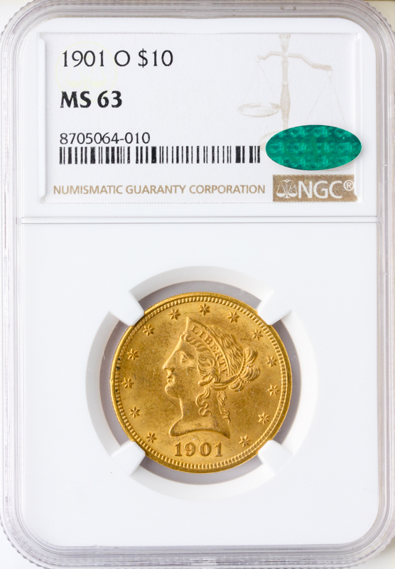 1901-O $10 Liberty NGC MS63 CAC 1901-O $10 Liberty NGC MS63 CAC