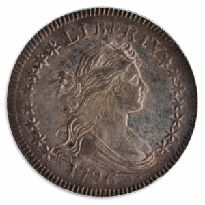 1796 Draped Bust Quarter PCGS AU55 CAC