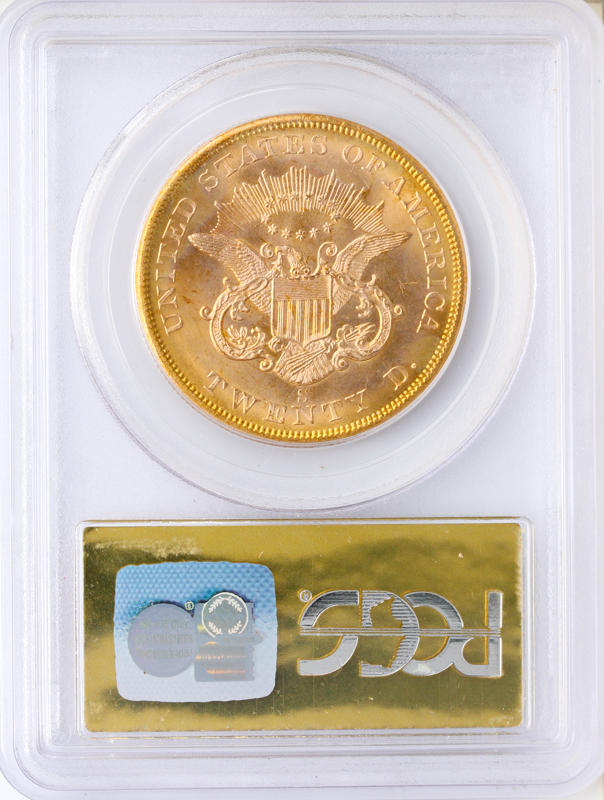 1857-S $20 Liberty S.S. Central America PCGS MS66 CAC 1857-S $20 Liberty S.S. Central America PCGS MS66 CAC