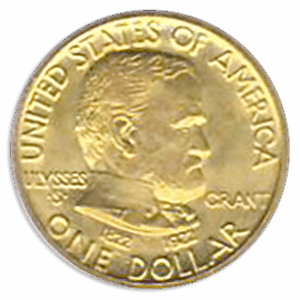 1922 GRANT $1 NO STAR PCGS MS67 CAC