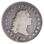 1795 Flowing Hair $1 2 Leaves PCGS VF20 CAC