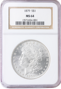 1879 Morgan $1 NGC MS64