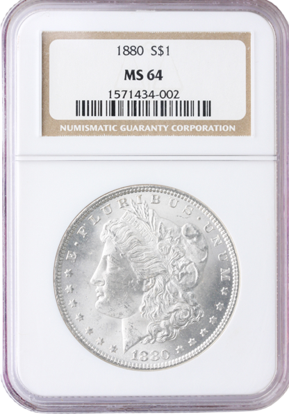 1880 Morgan $1 NGC MS64 1880 Morgan $1 NGC MS64