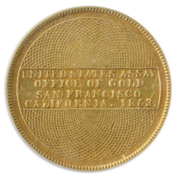 1853 $20 LIBERTY ASSAY PCGS XF45 CAC 1853 $20 LIBERTY ASSAY PCGS XF45 CAC