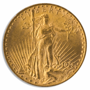 1911-S $20 Saint Gaudens PCGS MS64 CAC