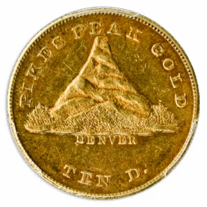 1860 $10 Clark Gruber PCGS AU58 CAC