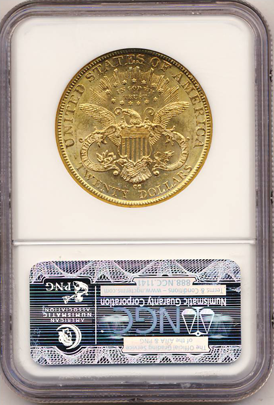 1893-CC $20 Liberty NGC MS61 CAC 1893-CC $20 Liberty NGC MS61 CAC