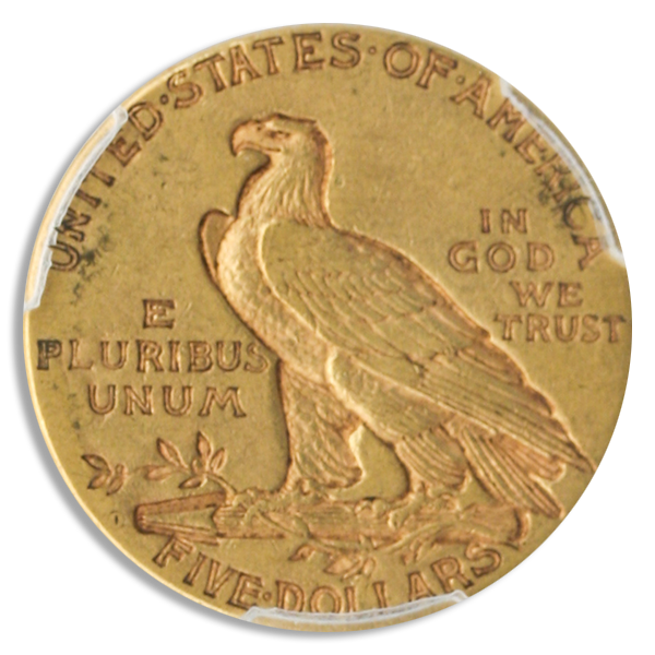 1909-O $5 Indian PCGS XF45 CAC