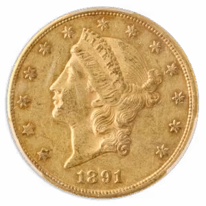 1891-CC $20 Liberty PCGS AU50 CAC
