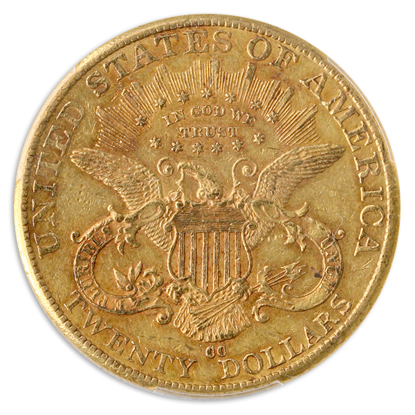 1891-CC $20 Liberty PCGS AU50 CAC 1891-CC $20 Liberty PCGS AU50 CAC