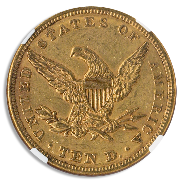 1861 $10 Liberty NGC AU58 CAC