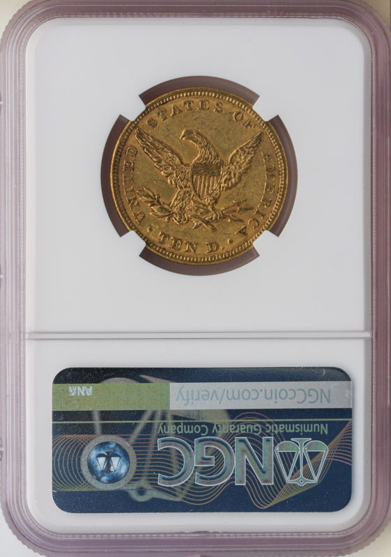 1861 $10 Liberty NGC AU58 CAC