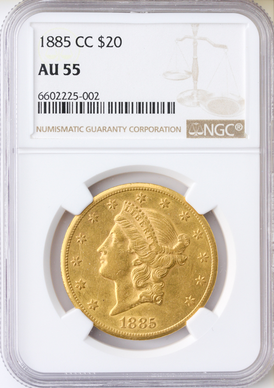 $20 LIBERTY 1885-CC $20 LIBERTY 1885-CC