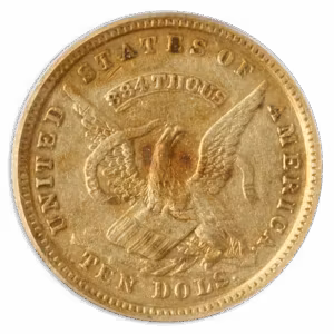 1852 $10 ASSAY SSCA PCGS AU53