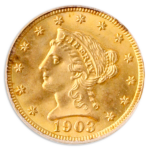 1903 $2.50 Liberty PCGS MS66