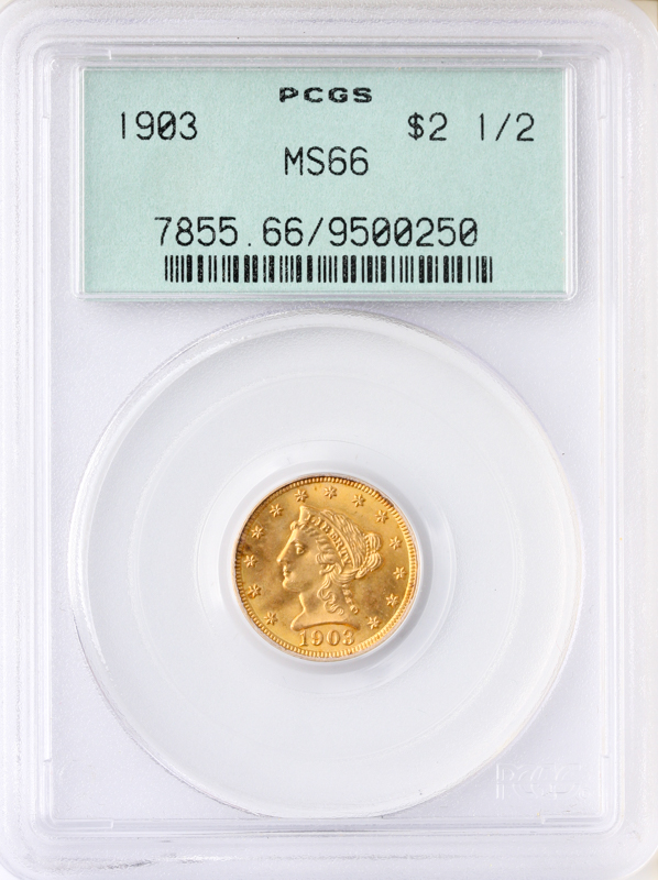 1903 $2.50 Liberty PCGS MS66