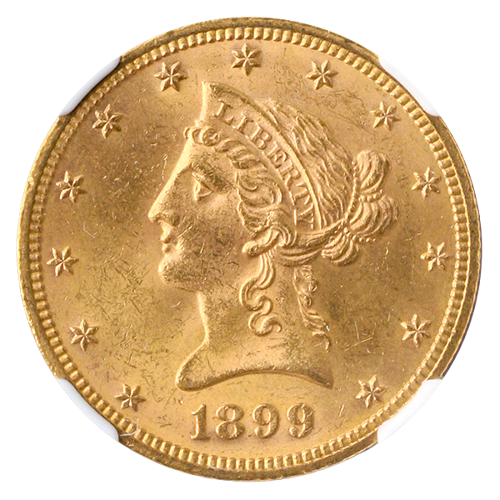 1899 $10 Liberty NGC MS64 CAC 1899 $10 Liberty NGC MS64 CAC