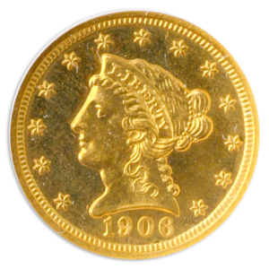 1906 $2.50 Liberty NGC PR64 CAC